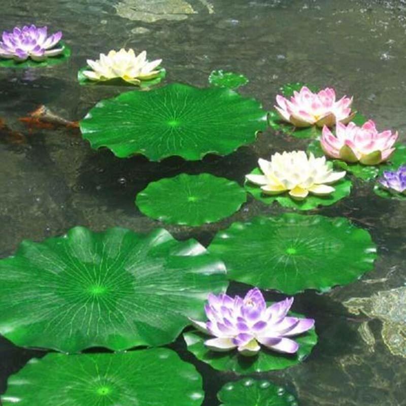 Aquarium Marine Fish - 2026 Artificial Water Lily Lotus Leaf
