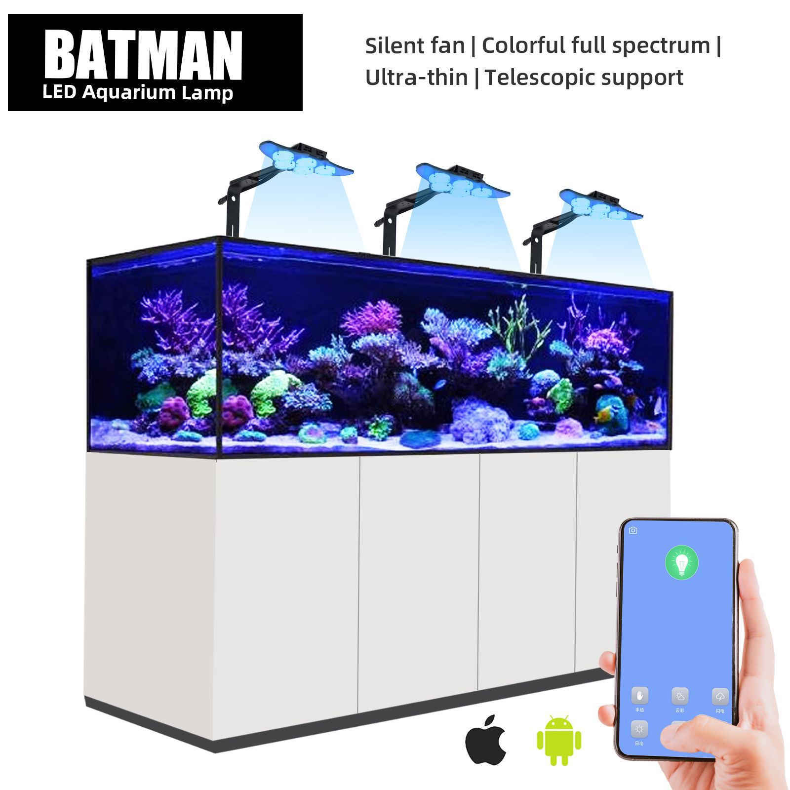 LED Marine Aquarium Coral Aqua - Marine Aquarium Tanks ulasan dan harga