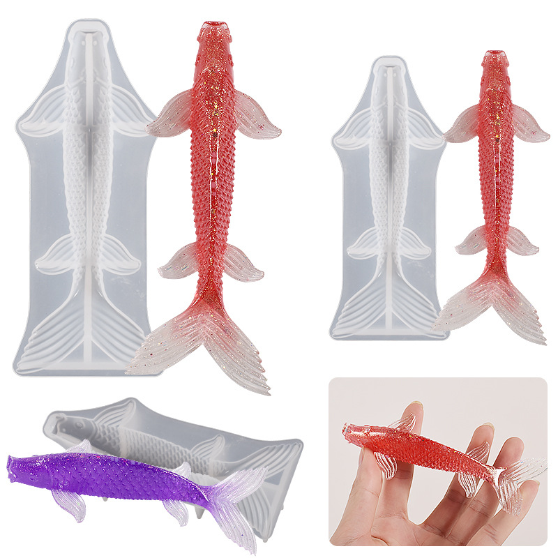 3D Koi Fish Shaped Epoxy Resin - Aquarium Marine Fish ulasan dan harga