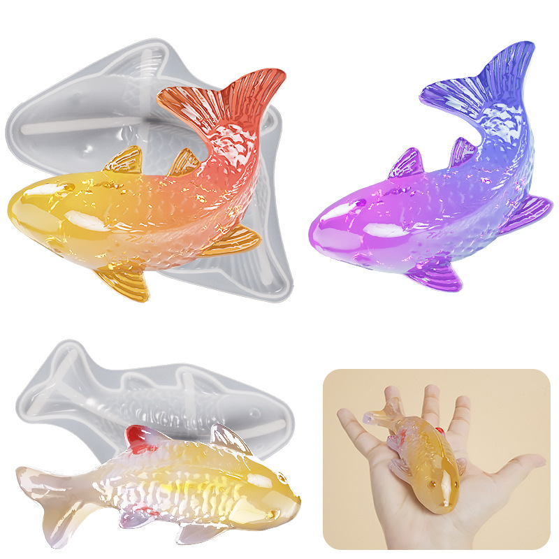 3D Koi Fish Shaped Epoxy Resin - Aquarium Marine Fish ulasan dan harga