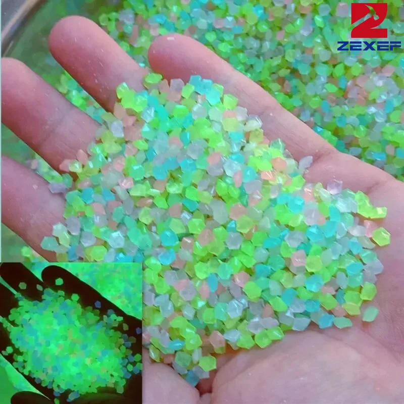 1000pcs 3-5mm Luminous Sand Gl - Aquarium Marine Fish ulasan dan harga